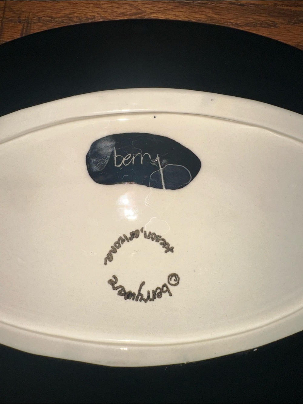 Berryware Hand-Painted Platter - Picture 2 of 3